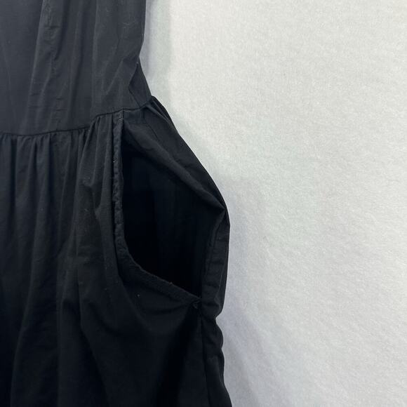 Old Navy Maxi Dress Womens S Black Pockets Spaghetti Strap Slimming Minimal - Picture 4 of 13